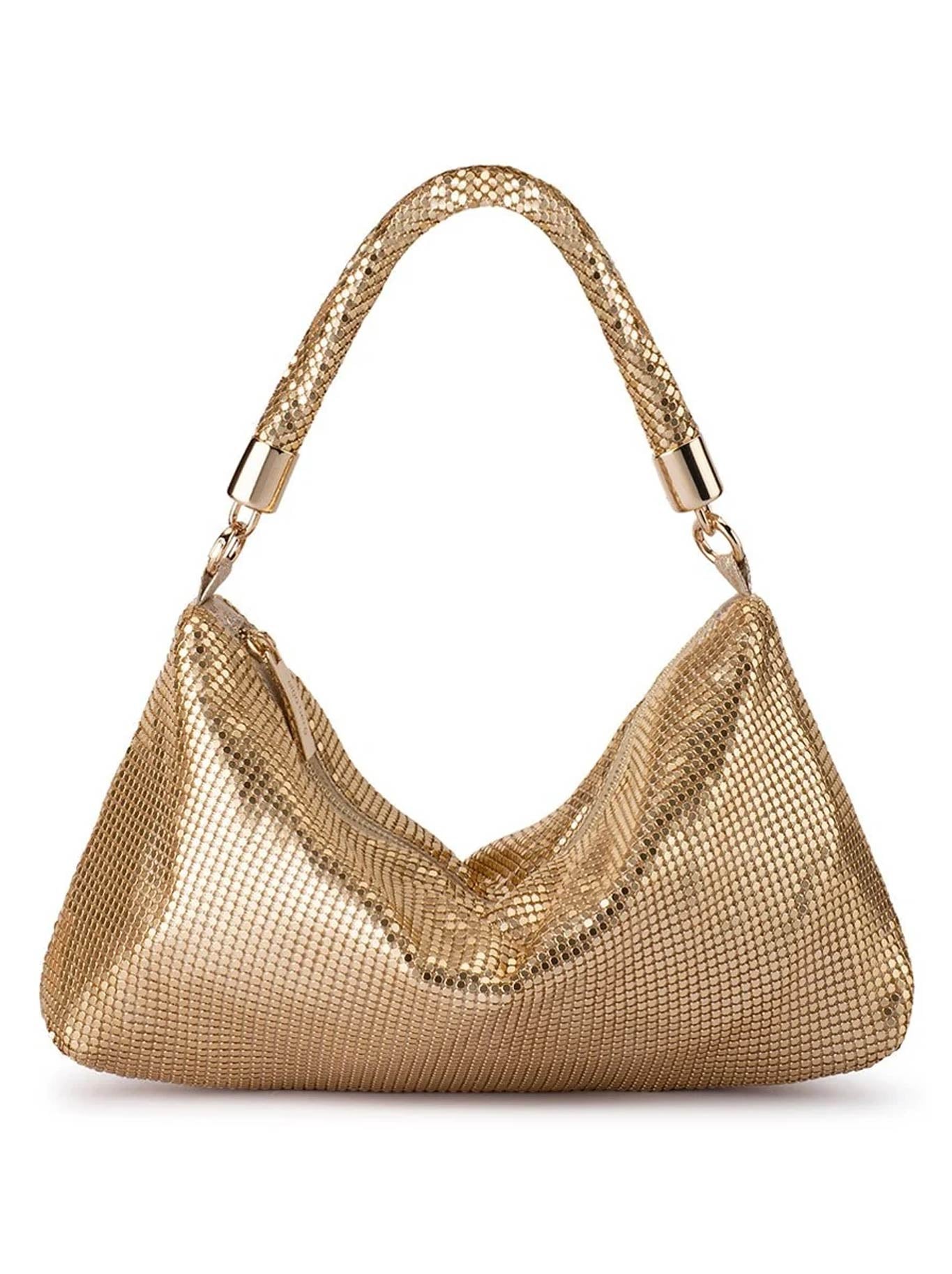OLGA BERG MARILLA MESH ZIP TOP BAG
