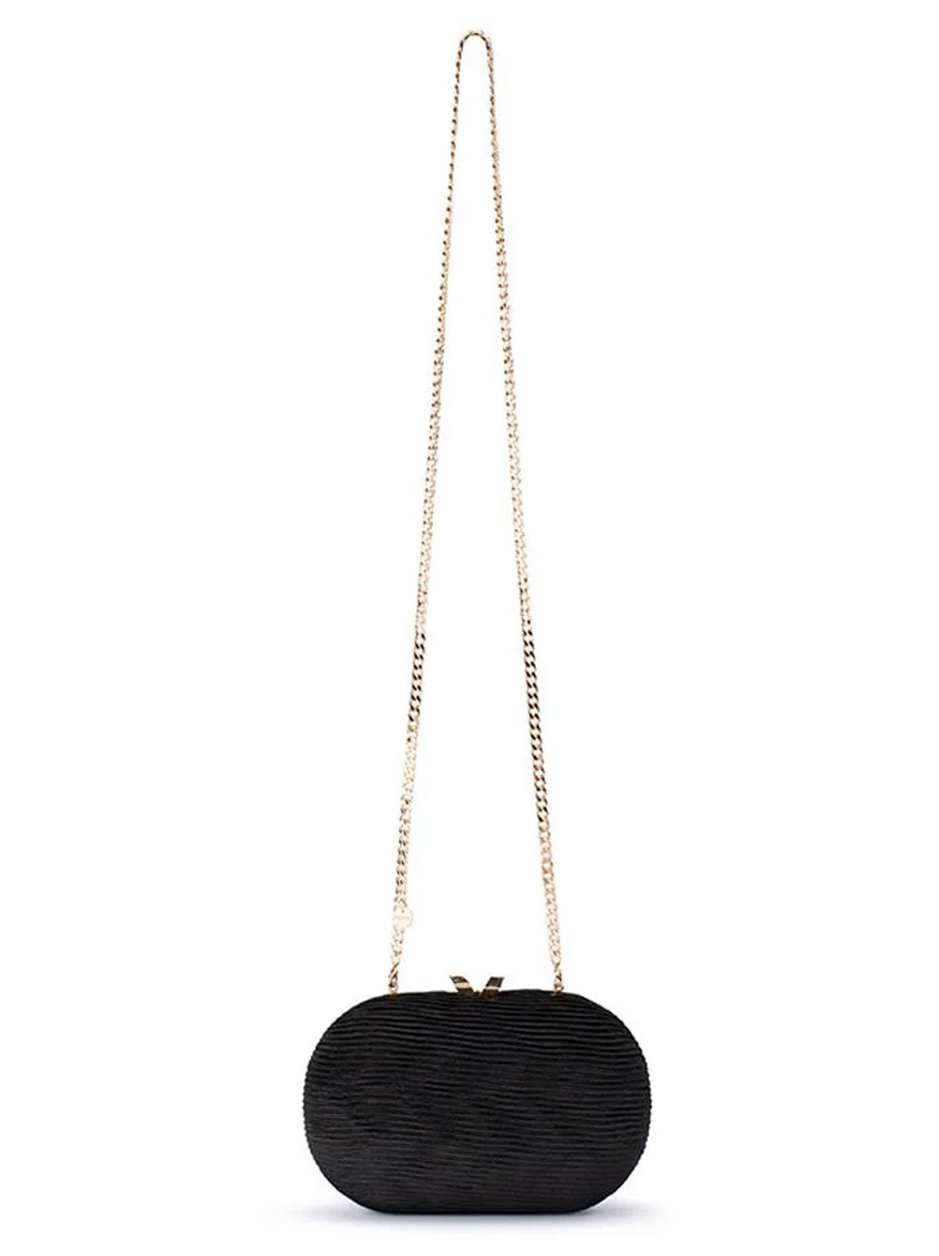 OLGA BERG NATALIE PLEATED CLUTCH
