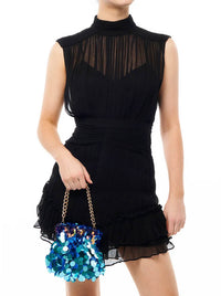 OLGA BERG PEDRO SEQUIN POUCH