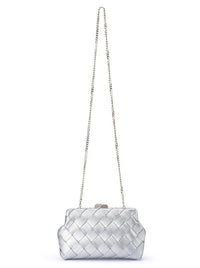 OLGA BERG QUINN WOVEN CLUTCH