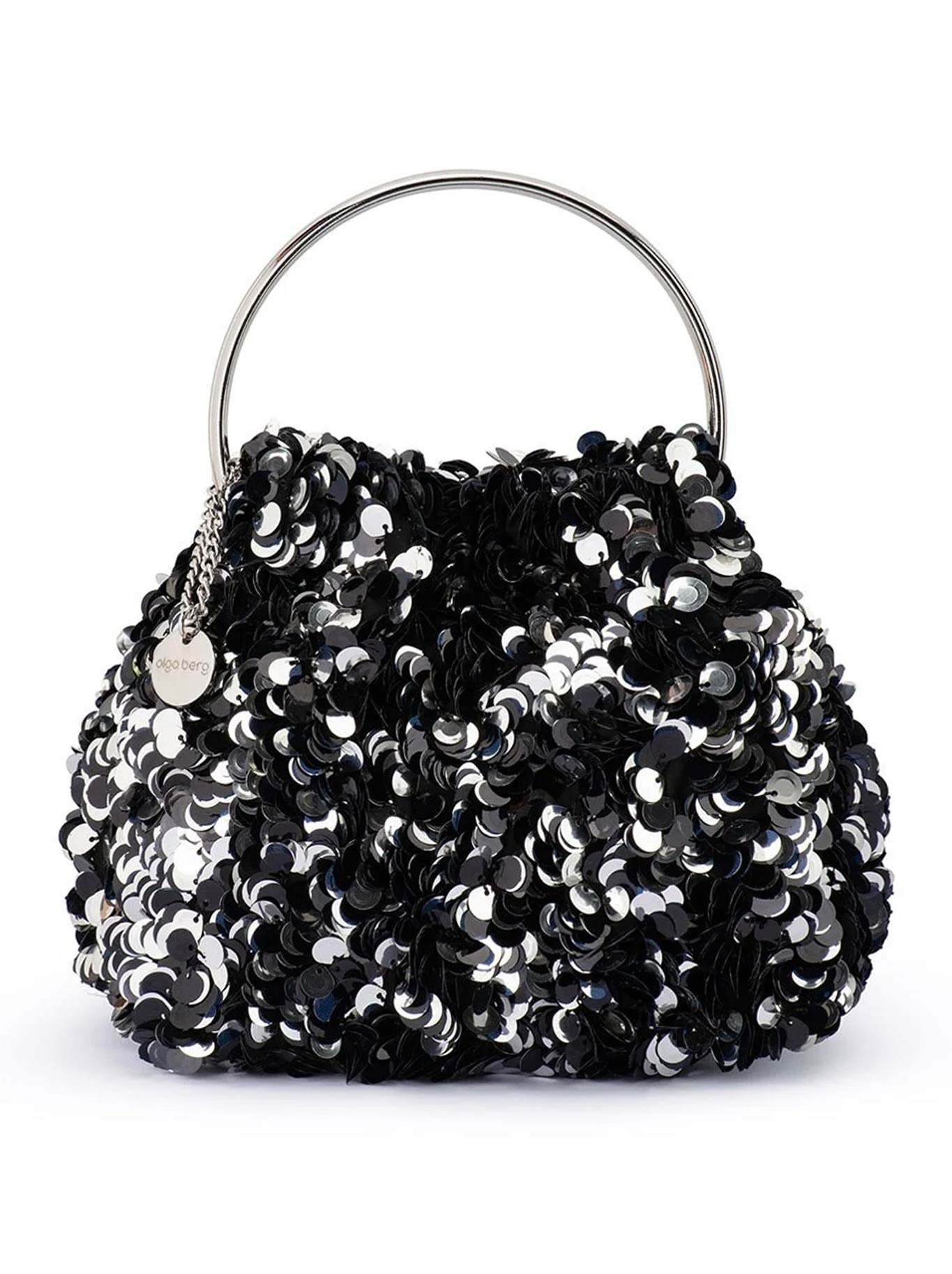 OLGA BERG SHARMA SEQUIN POUCH