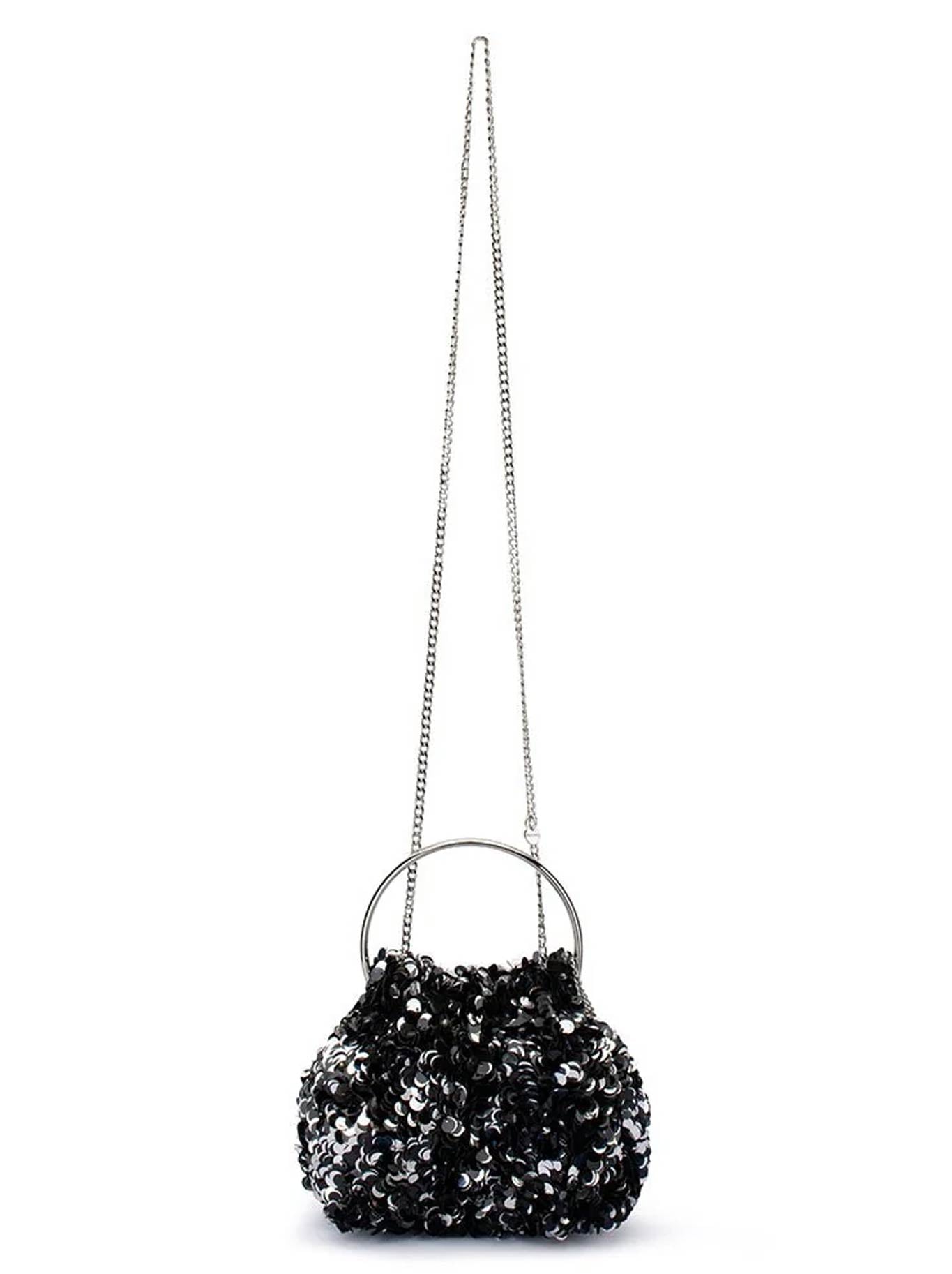 OLGA BERG SHARMA SEQUIN POUCH