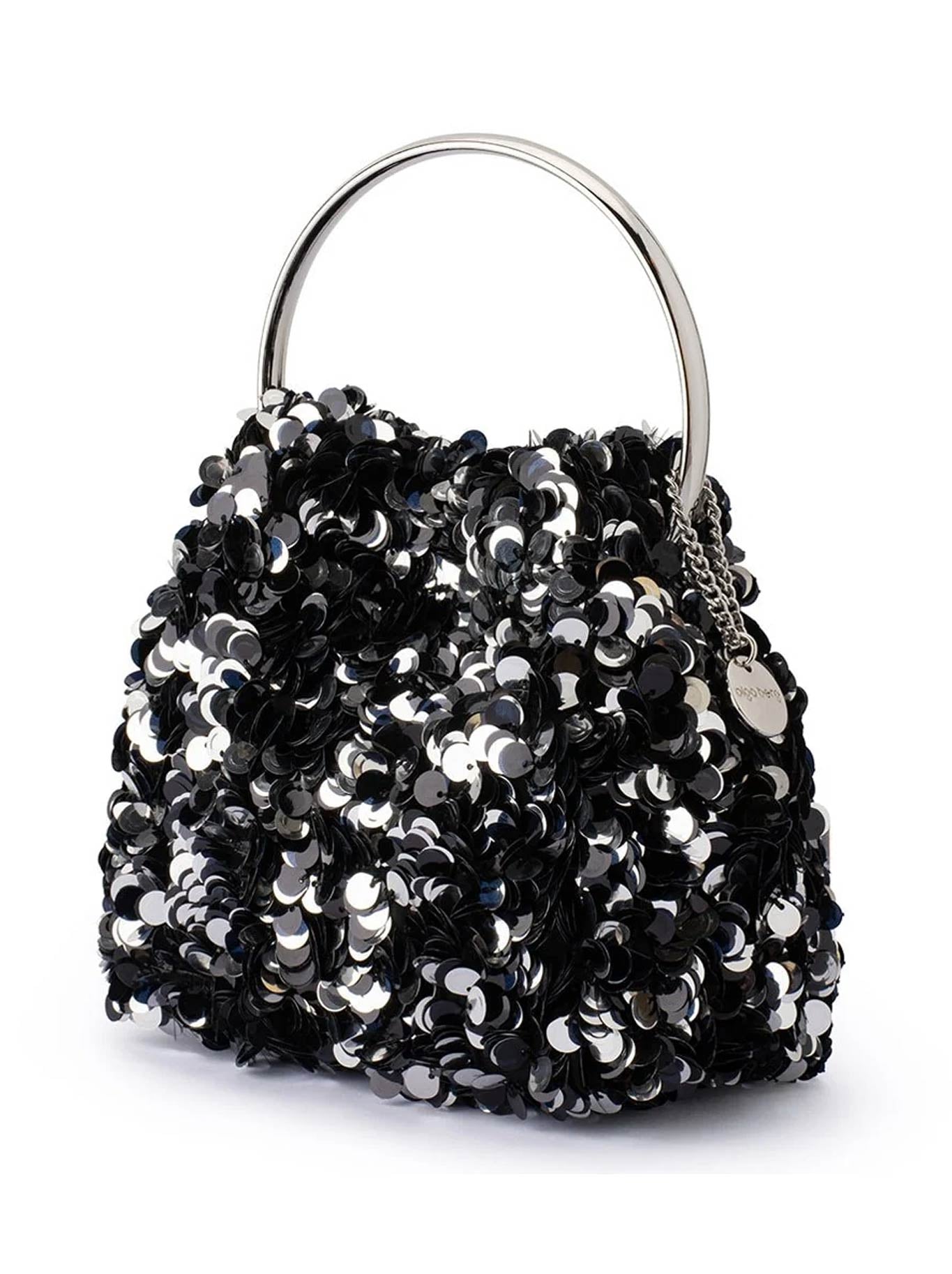 OLGA BERG SHARMA SEQUIN POUCH