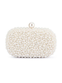 OLGA BERG VALENTINA PEARL CLUTCH