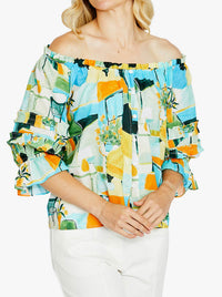 PINGPONG ALESSIA PEASANT TOP