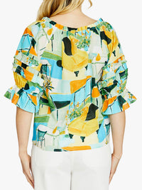 PINGPONG ALESSIA PEASANT TOP