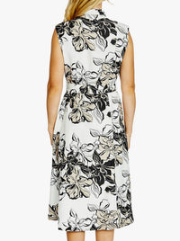 PINGPONG FLORAL SLEEVELESS SHIRT DRESS