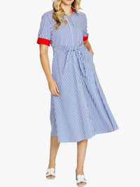PINGPONG KIERA TIE SHIRT DRESS