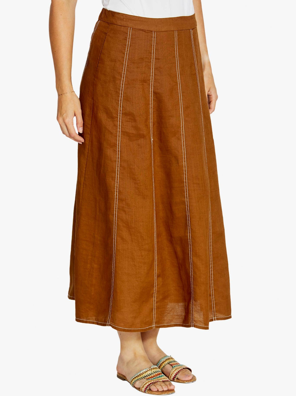 PINGPONG RITA CONTRAST PANEL SKIRT