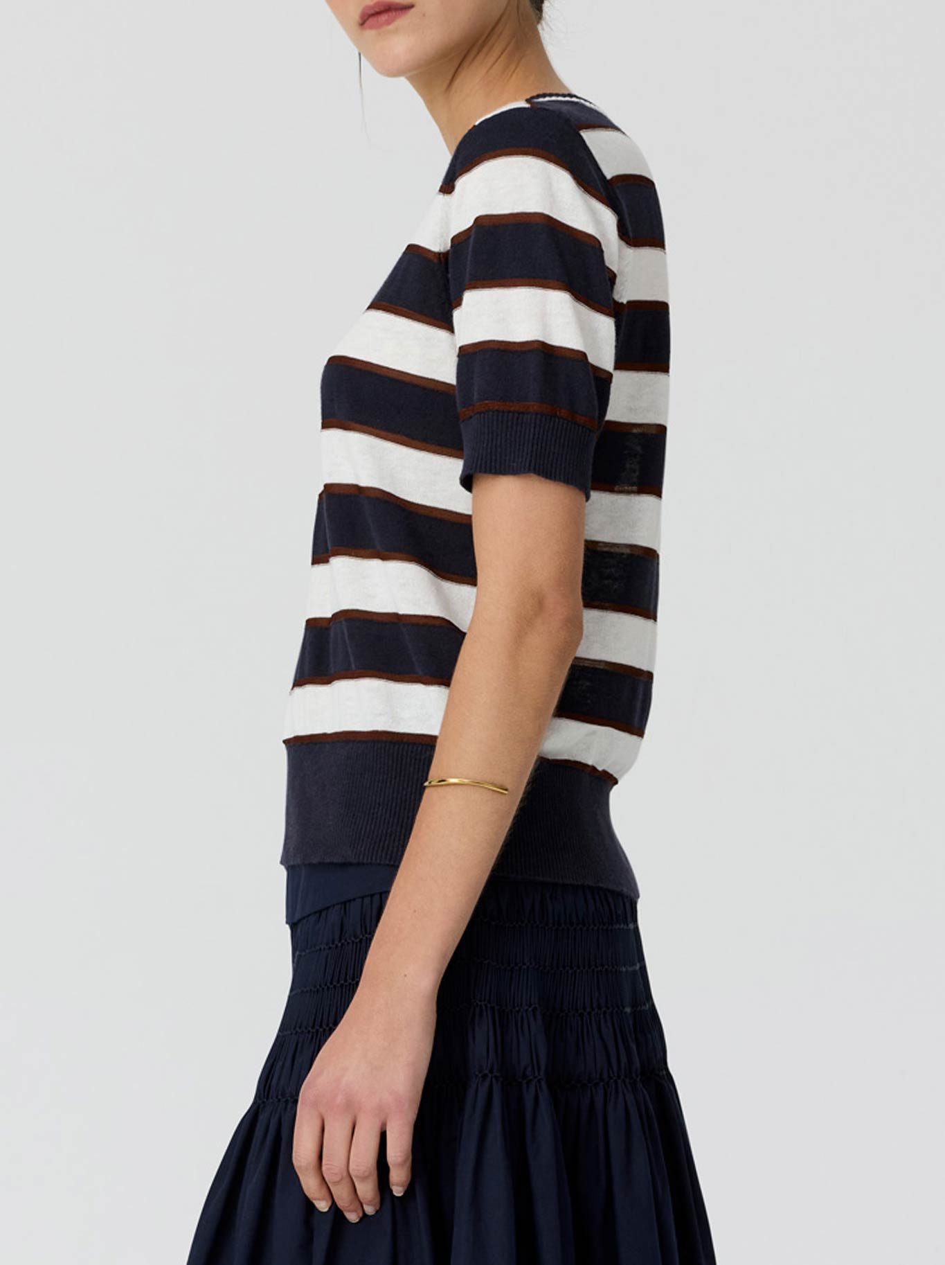 POL DARCY STRIPE KNIT TEE