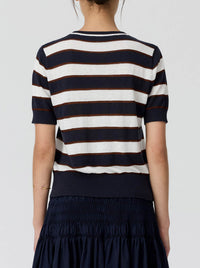 POL DARCY STRIPE KNIT TEE