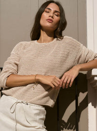 RE:UNION THE LABEL DAWN CROCHET JUMPER