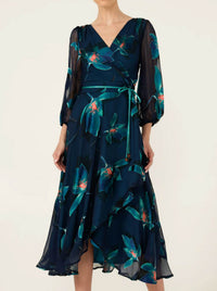 SACHA DRAKE PENDULUM WRAP DRESS