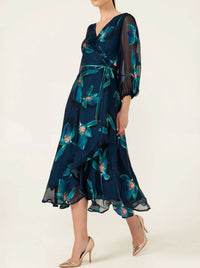 SACHA DRAKE PENDULUM WRAP DRESS