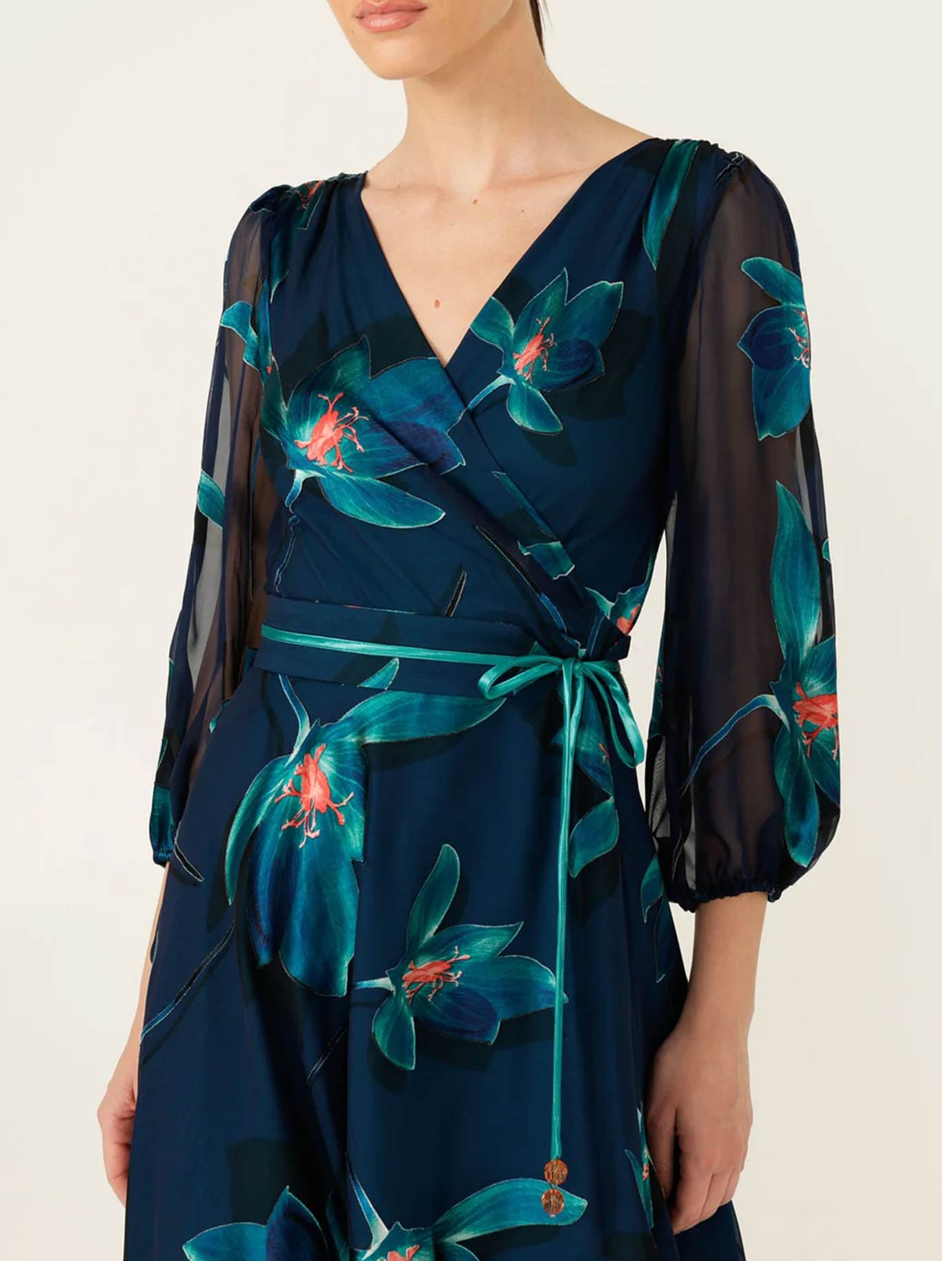 SACHA DRAKE PENDULUM WRAP DRESS