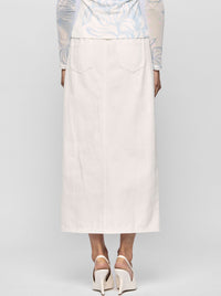 STAPLE THE LABEL EMMIE DENIM MIDI SKIRT