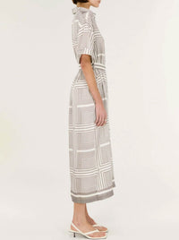 STAPLE THE LABEL SIPHON MIDI SHIRT DRESS