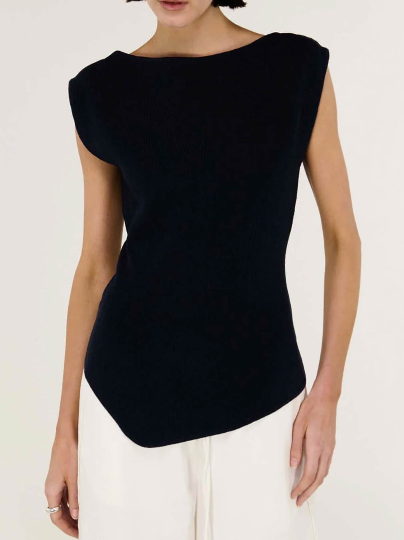 STAPLE THE LABEL CASSIAN KNIT TOP