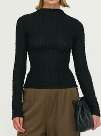 STAPLE THE LABEL DREW HIGH NECK TOP