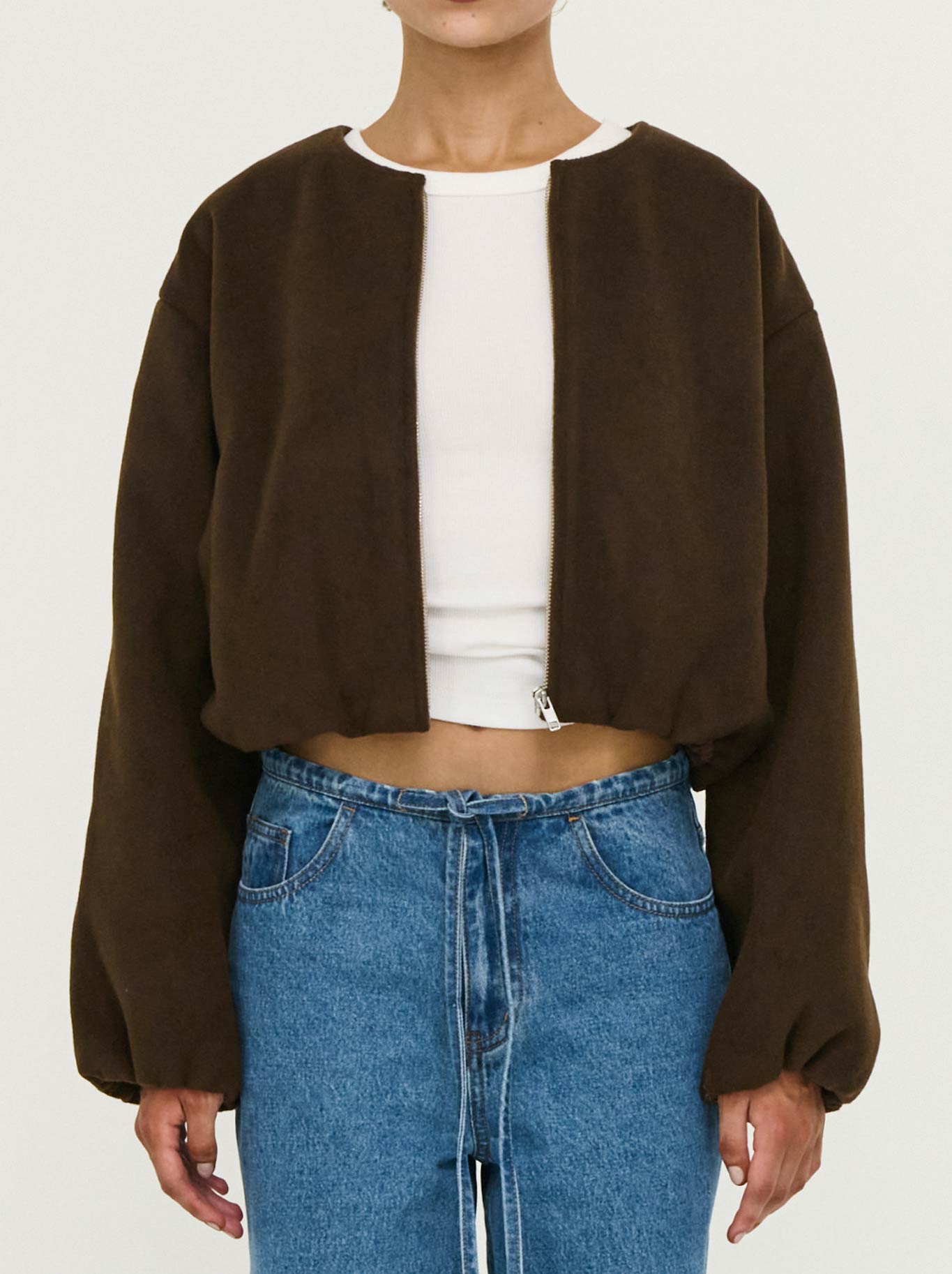 STAPLE THE LABEL ALARIC CROPPED JACKET
