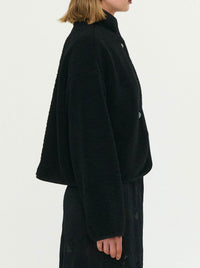 STAPLE THE LABEL KATYA CROPPED SHERPA JACKET