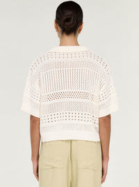 STAPLE THE LABEL NOVA CROCHET POLO SHIRT