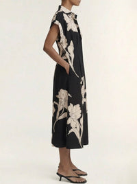 STAPLE THE LABEL VEDA MIDI DRESS