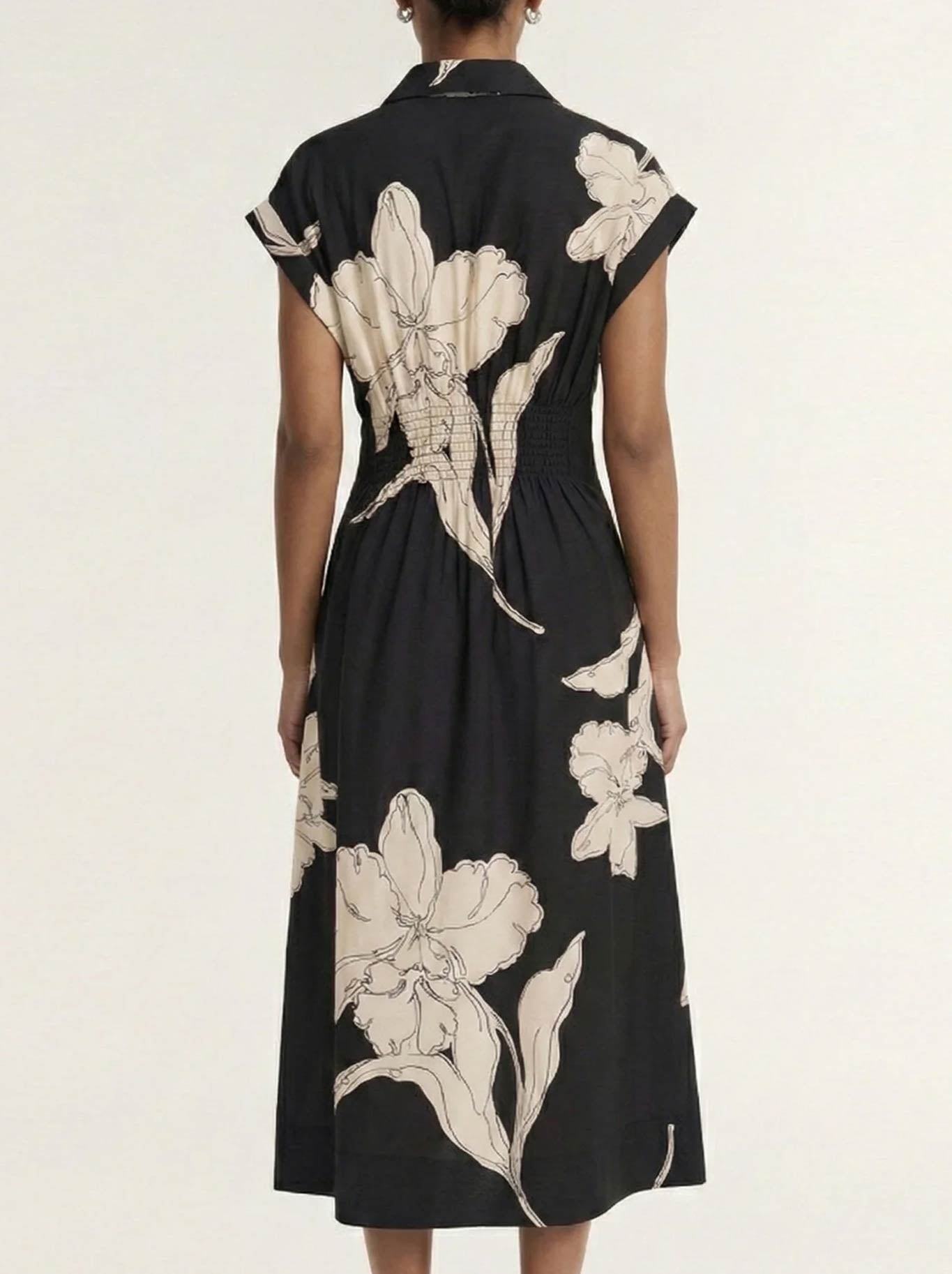 STAPLE THE LABEL VEDA MIDI DRESS