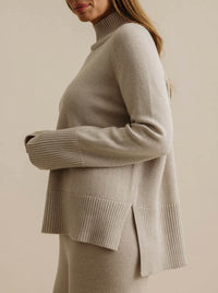 TALAMAYA HARMONY MOCK NECK PULLOVER