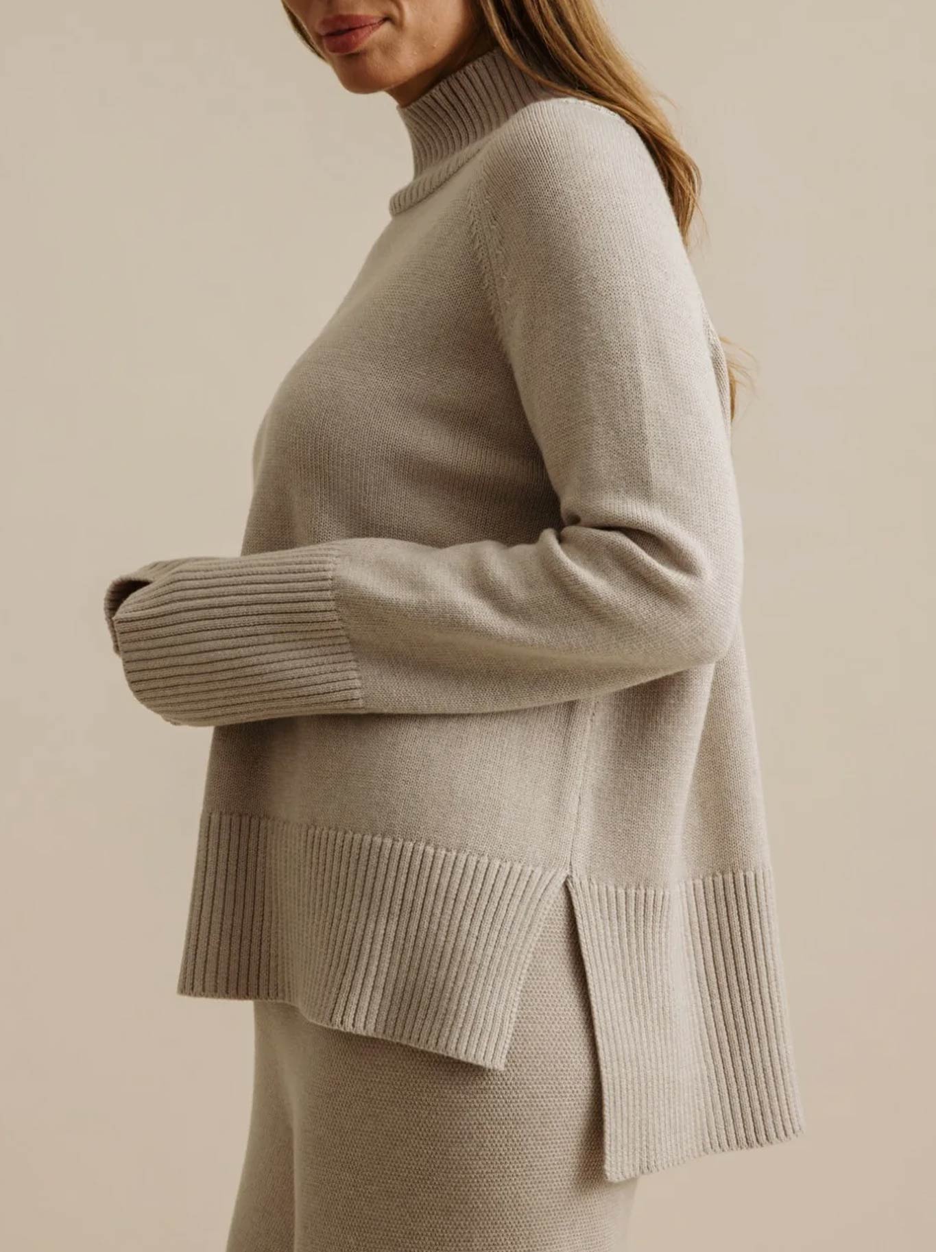 TALAMAYA HARMONY MOCK NECK PULLOVER