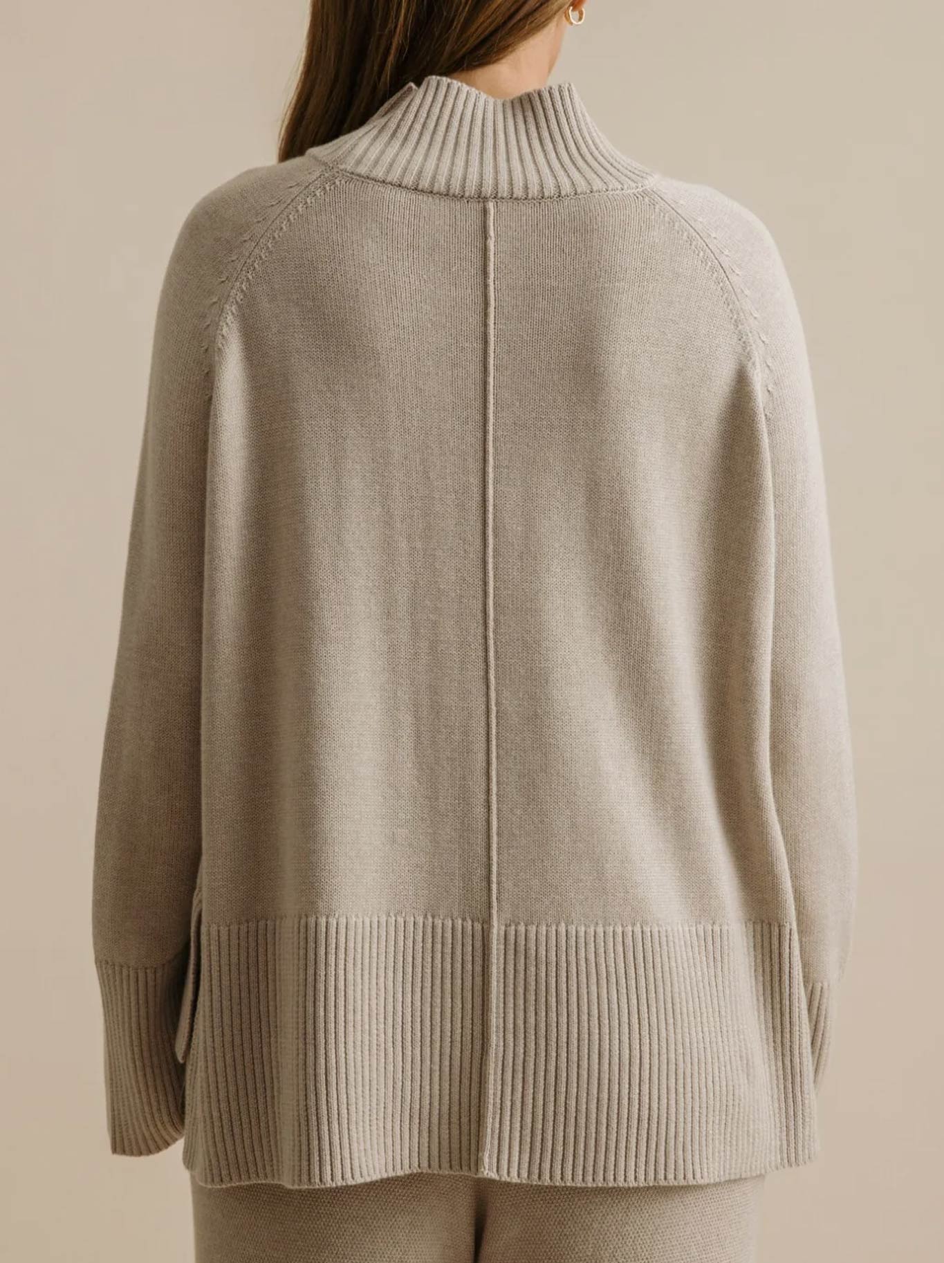 TALAMAYA HARMONY MOCK NECK PULLOVER