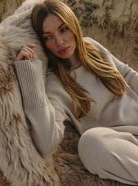 TALAMAYA HARMONY MOCK NECK PULLOVER