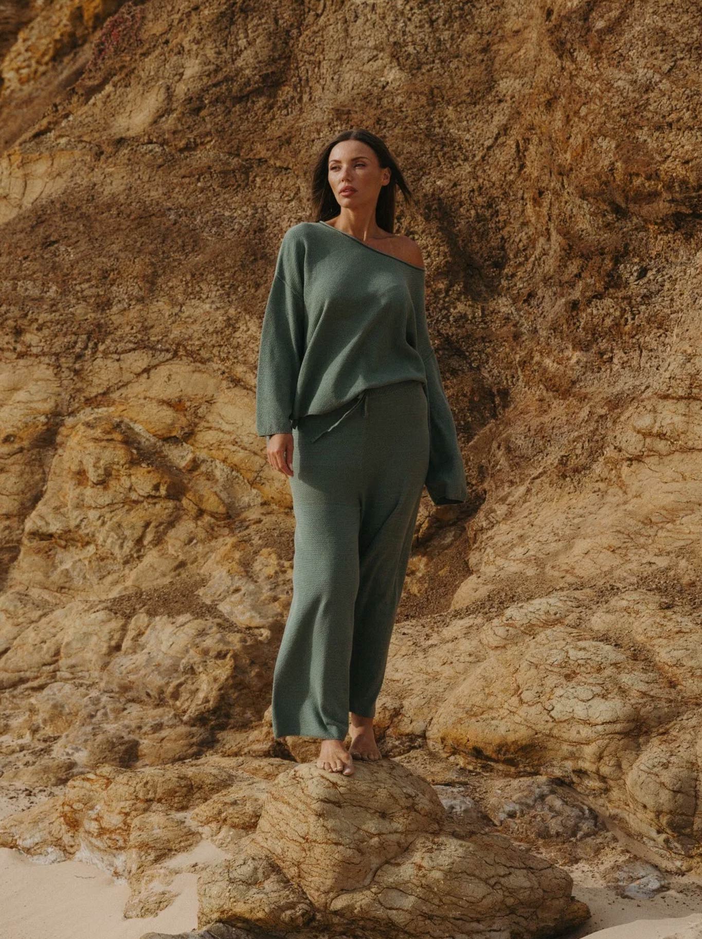 TALAMAYA RETREAT COTTON TWIST FULL LENGTH PANT
