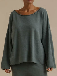 TALAMAYA RETREAT COTTON TWIST PULLOVER