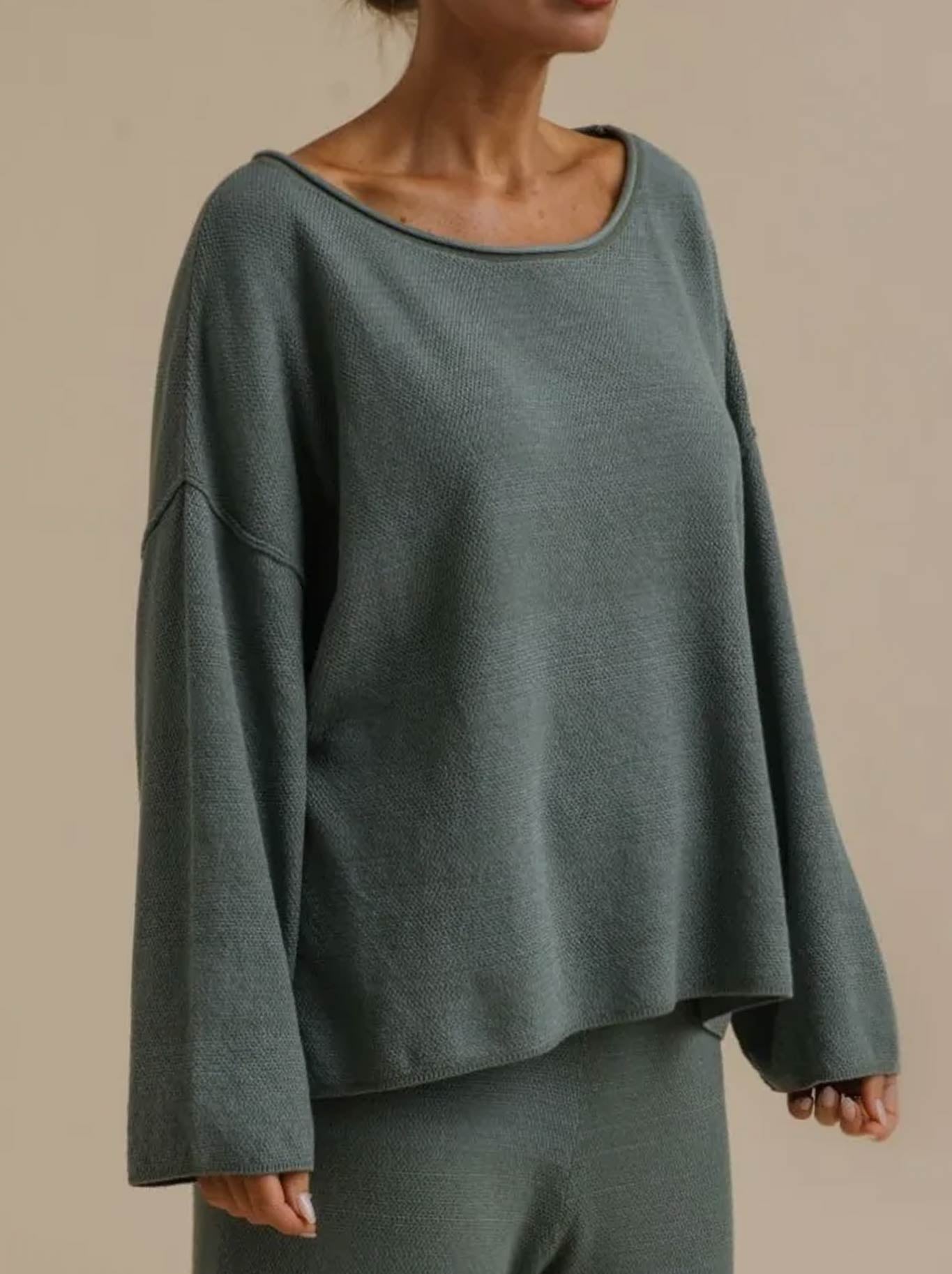 TALAMAYA RETREAT COTTON TWIST PULLOVER