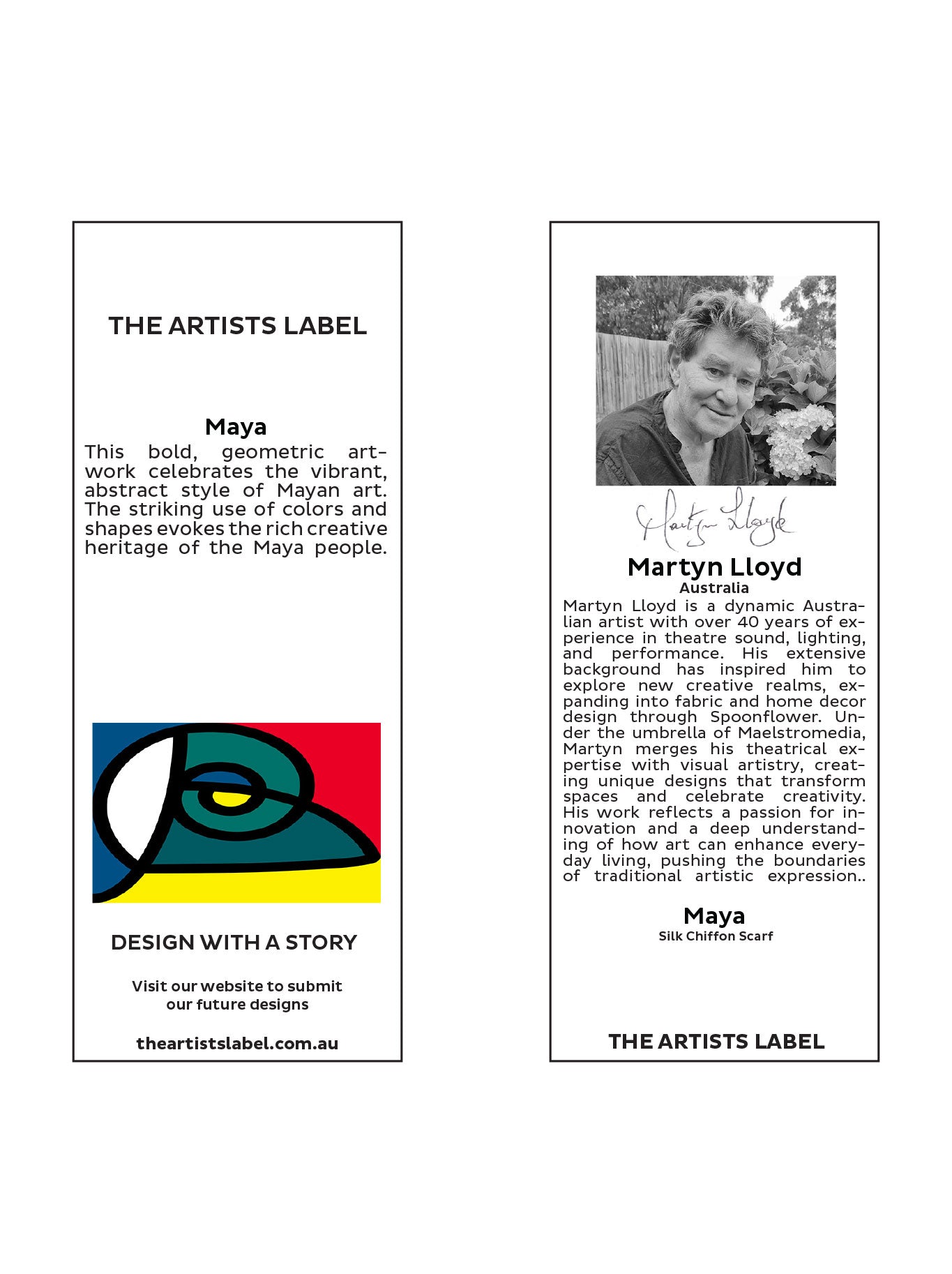 THE ARTISTS LABEL MAYA SILK SCARF