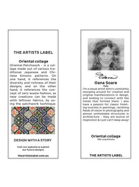 THE ARTISTS LABEL ORIENTAL PATCHWORK LONG SILK KIMONO