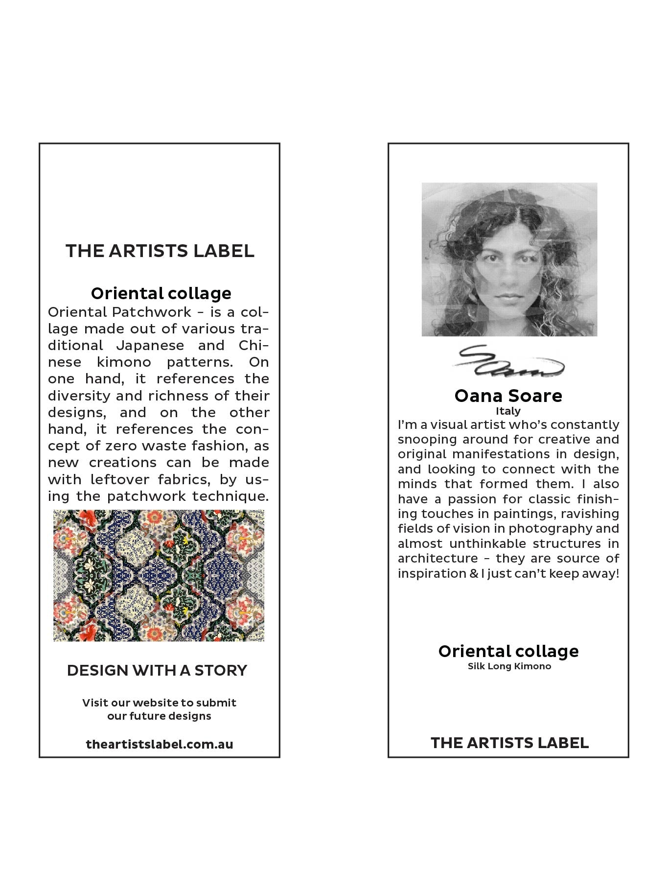 THE ARTISTS LABEL ORIENTAL PATCHWORK LONG SILK KIMONO