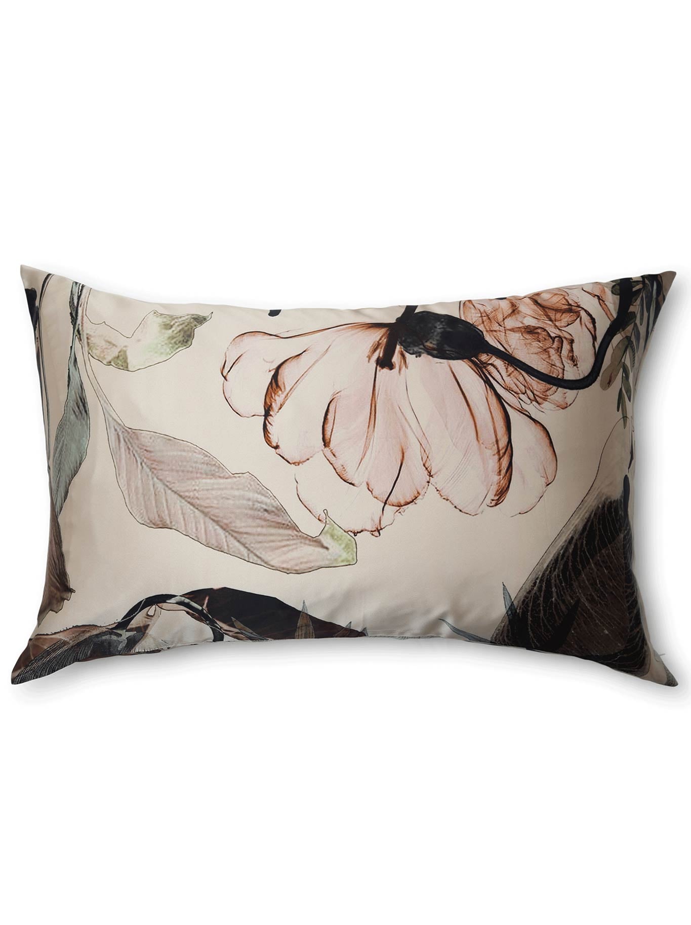 THE ARTISTS LABEL RADIO GARDEN SILK PILLOW CASE