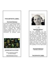 THE ARTISTS LABEL ANCIENT BOTANY SILK PILLOW CASE