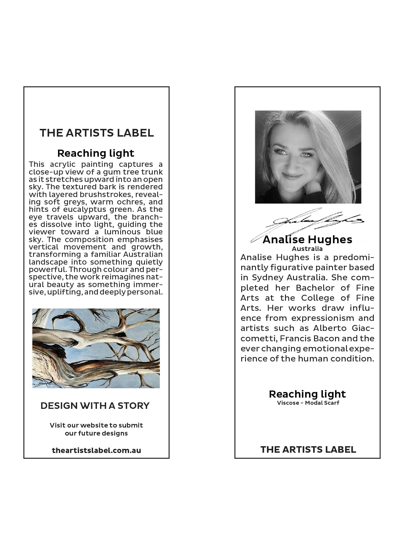 THE ARTISTS LABEL REACHING LIGHT SCARF