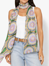 THE ARTISTS LABEL GUMNUTS AND LEAVES SCARF