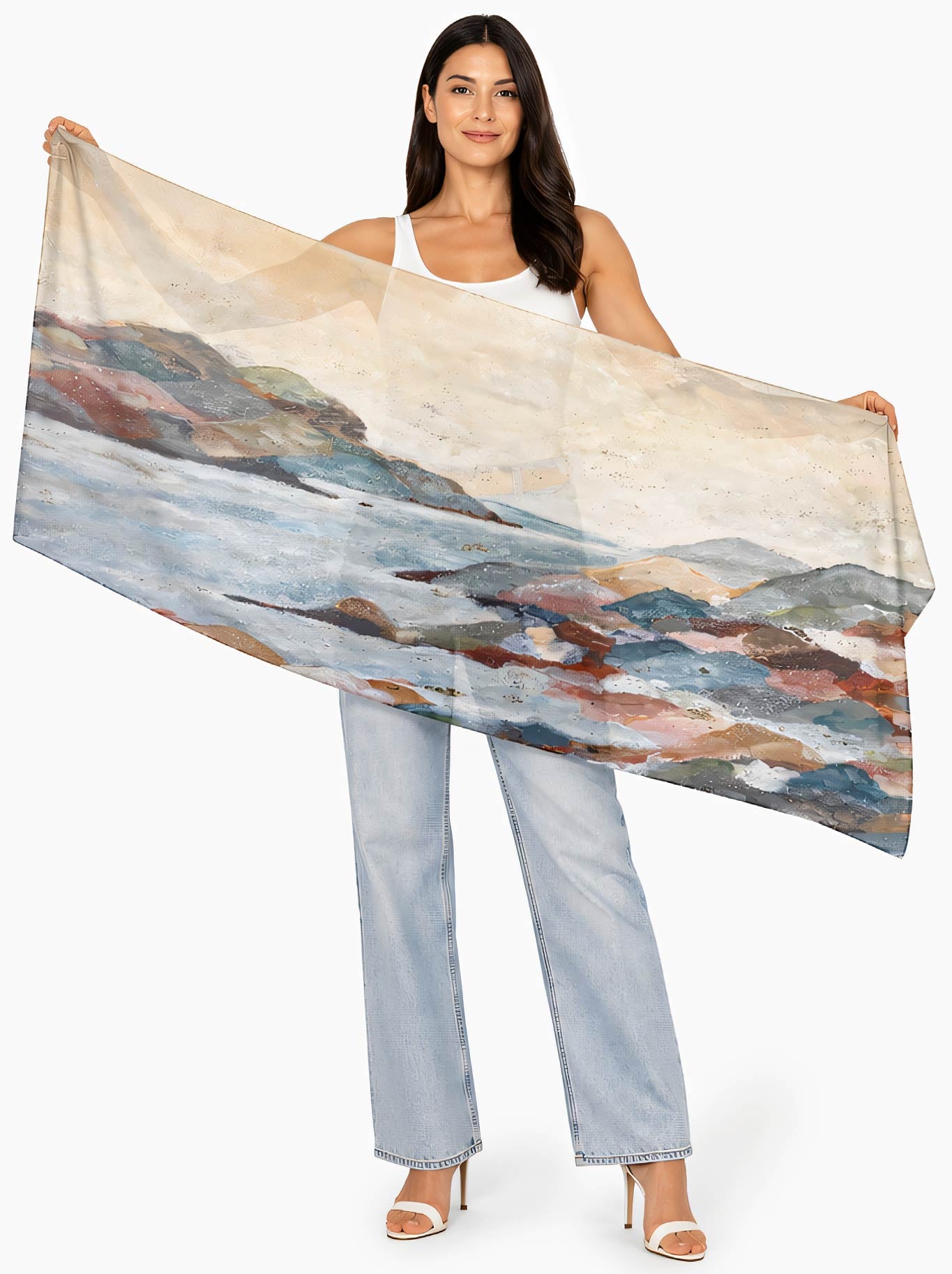 THE ARTISTS LABEL COASTAL MIST SCARF