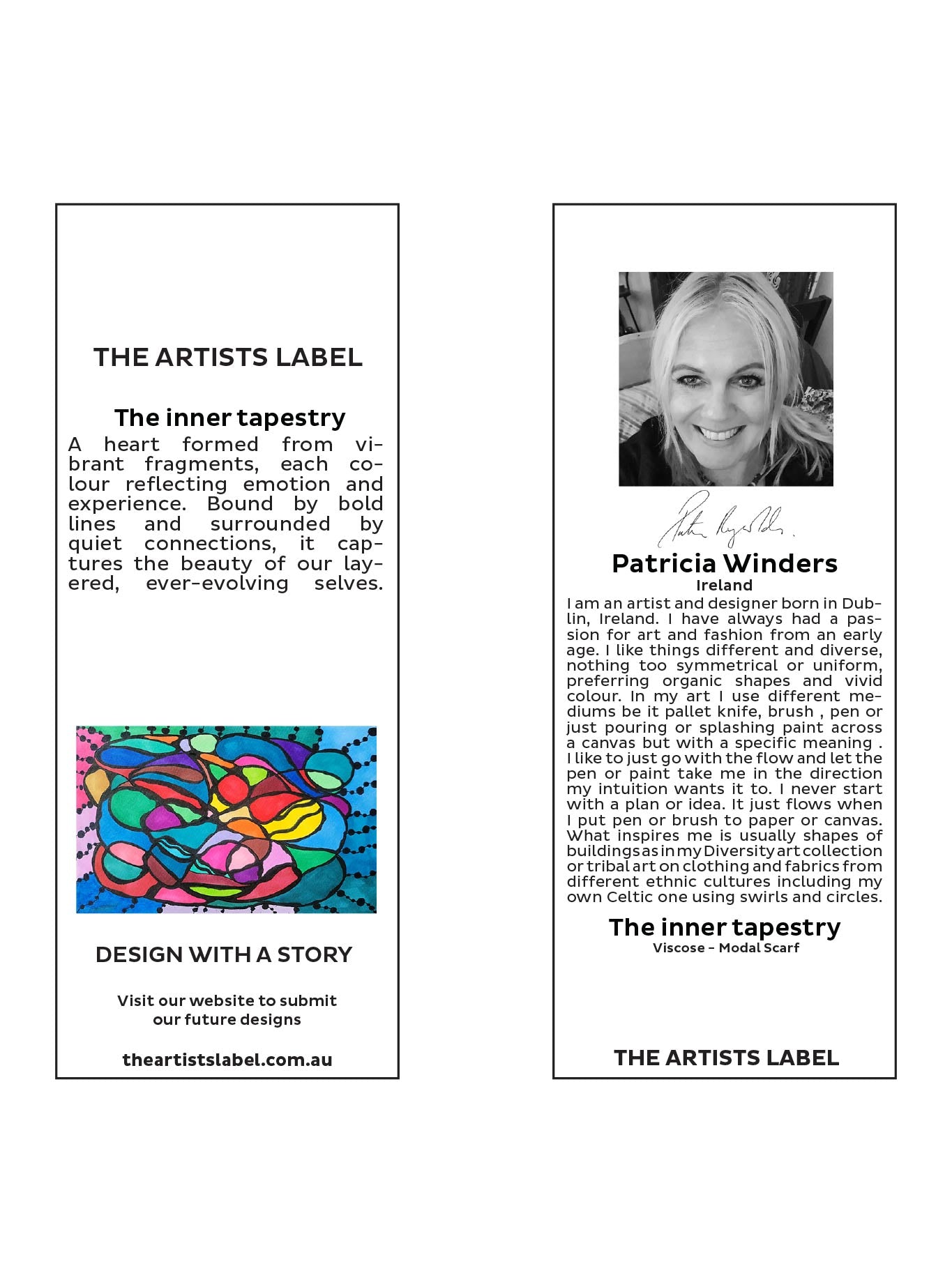 THE ARTISTS LABEL THE INNER TAPESTRY SCARF