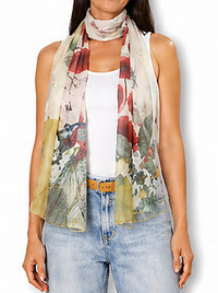 THE ARTISTS LABEL JARDIN D'ORANGE SCARF