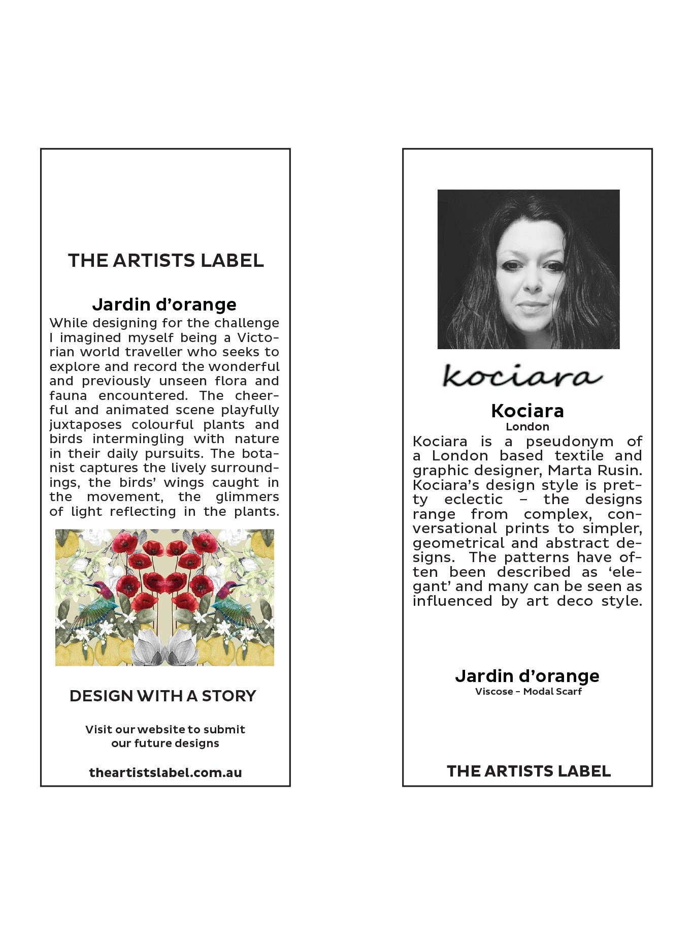 THE ARTISTS LABEL JARDIN D'ORANGE SCARF