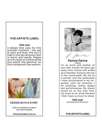 THE ARTISTS LABEL HOT SUN WOOL SCARF