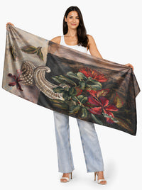 THE ARTISTS LABEL NAS IN A VASE SILK SCARF
