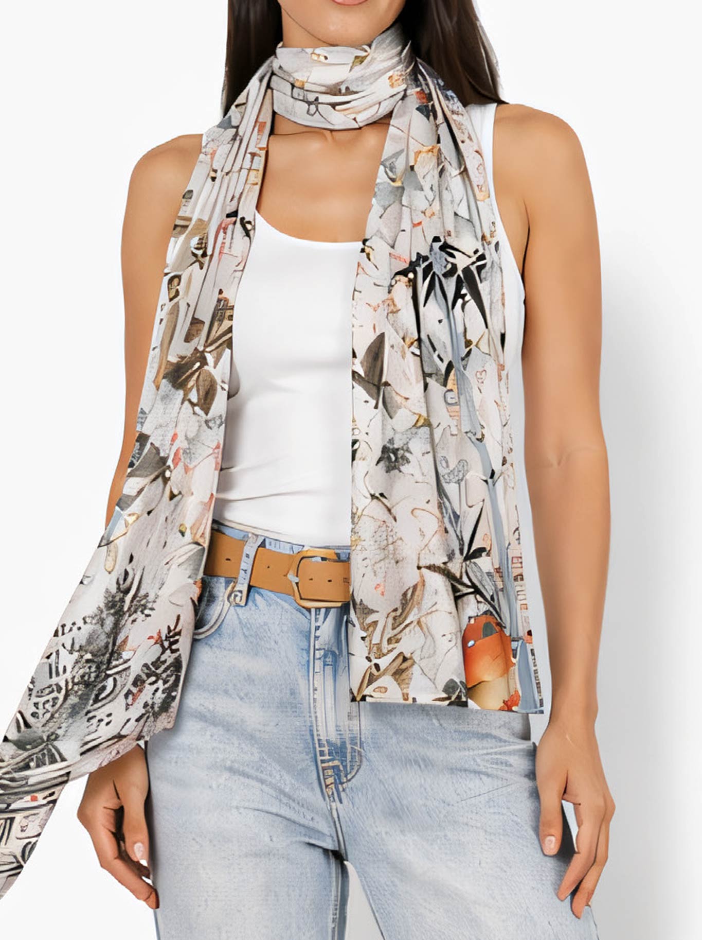 THE ARTISTS LABEL SEASONS IN JAPAN SILK SCARF