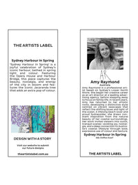 THE ARTISTS LABEL SYDNEY HARBOUR IN SPRING SILK SCARF